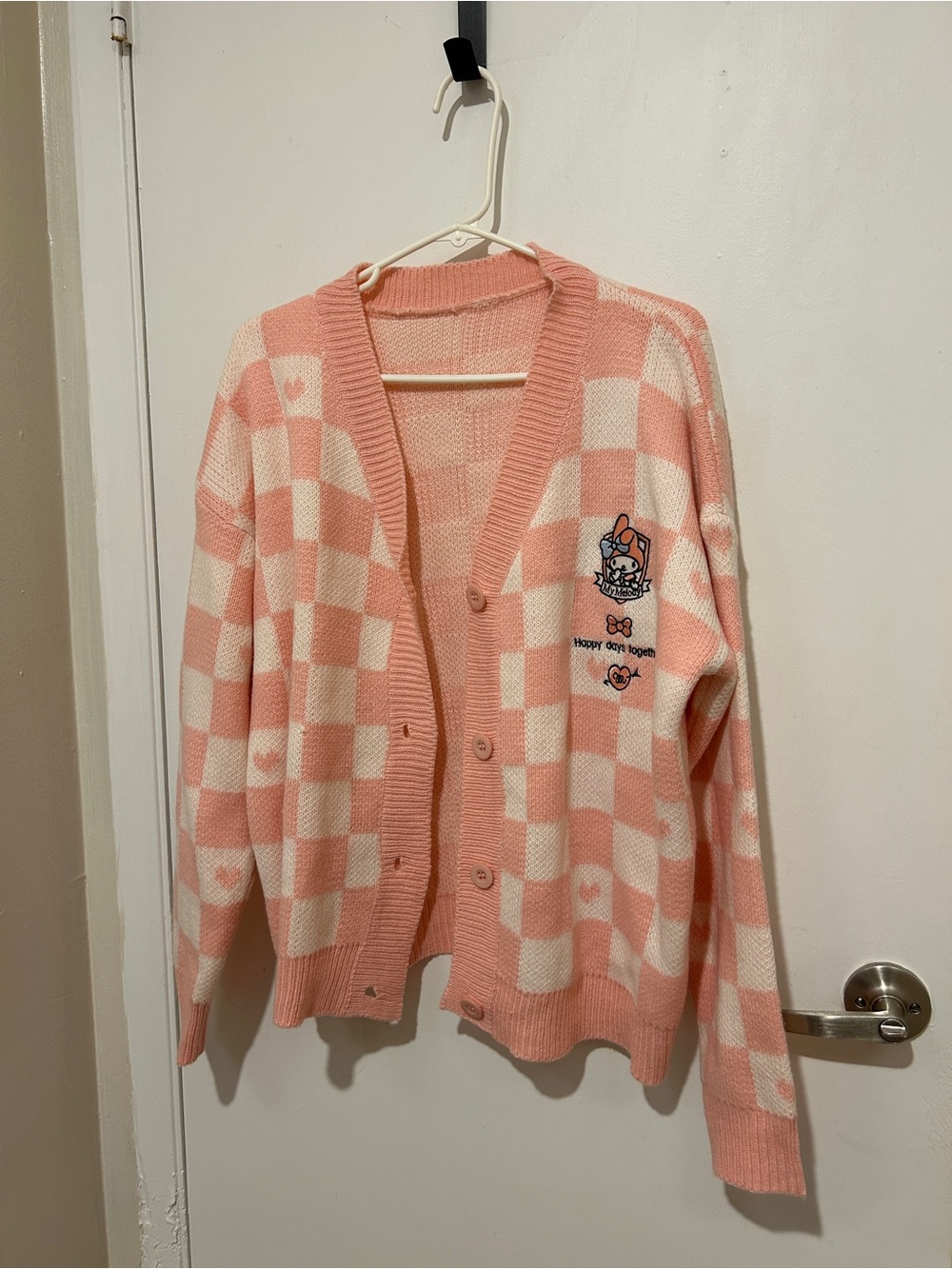 Bright baby pink My Melody cardigan